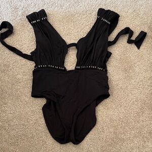 BECCA Stylish Black One Piece Swimsuit